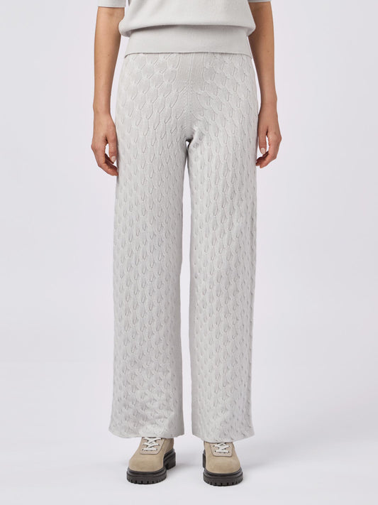 Women's trousers with mirrored braids nuage 240a58_fw24-3_e73e73