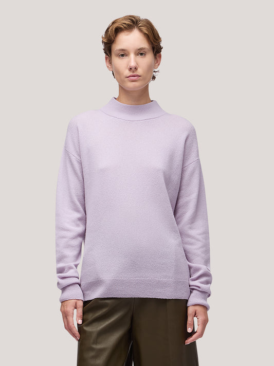 Maglia donna lupetto manica lunga, garzato - Maglia donna lupetto manica lunga, garzato alt - 002