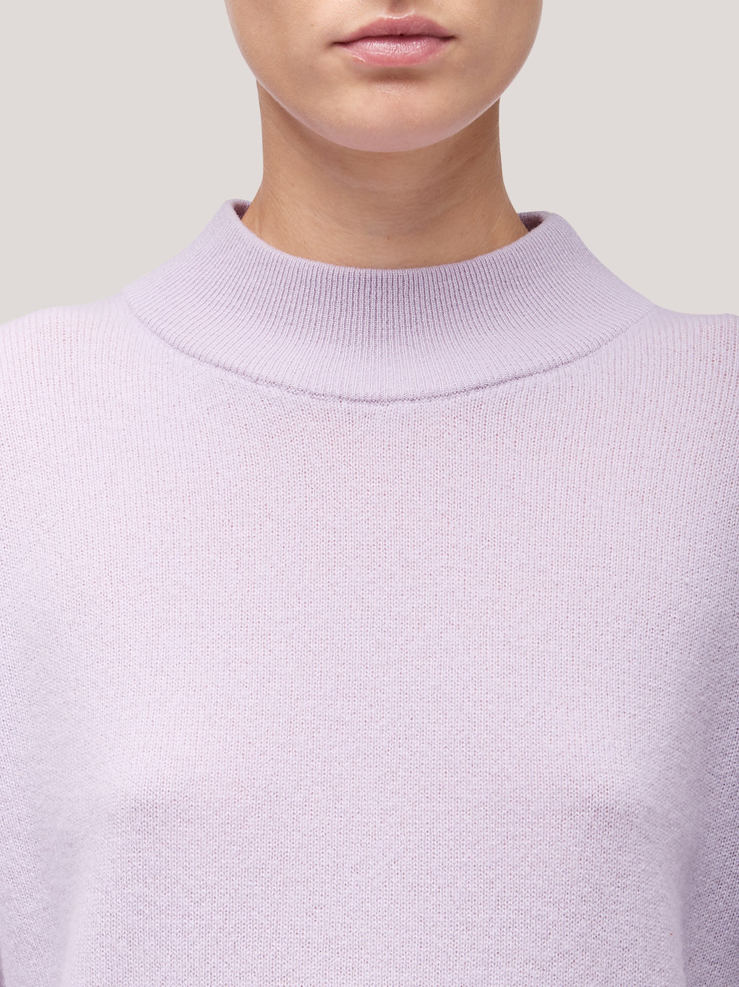 Maglia donna lupetto manica lunga, garzato lilla 250a94_fw25-3_299lil 68148968096070