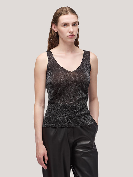 Maglia donna scollo V smanicata, image - Maglia donna scollo V smanicata, image alt - 002