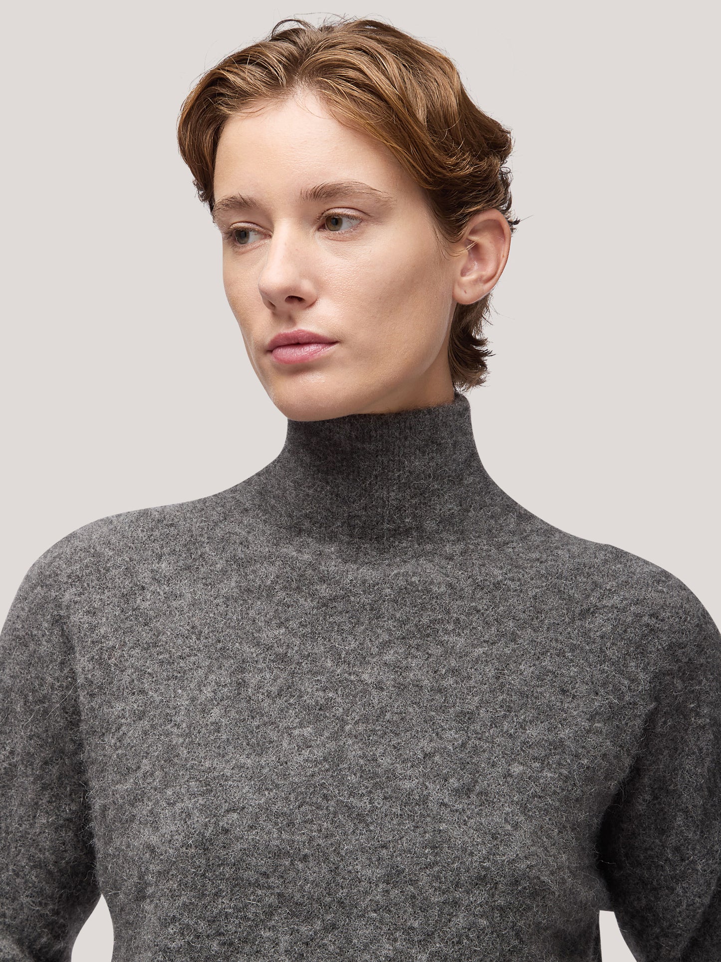 Maglia donna collo alto manica lunga, hanaq acciaio 250n83_fw254a_085acc 68147673301318