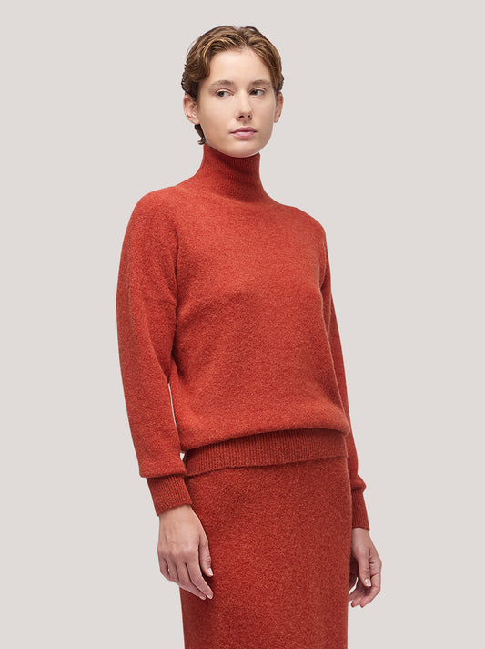 Maglia donna collo alto manica lunga, hanaq - Maglia donna collo alto manica lunga, hanaq alt - 002