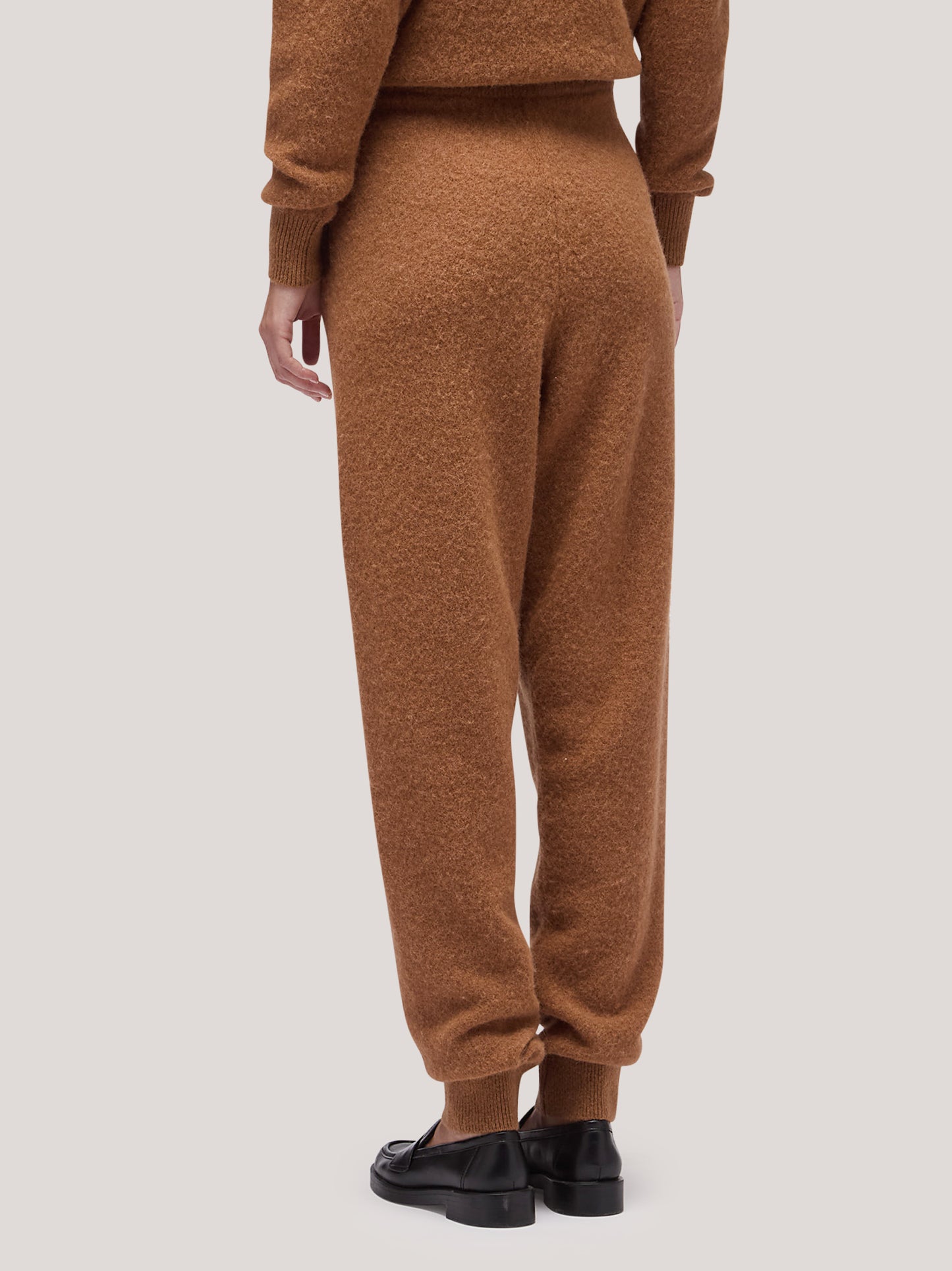 Women's trousers with ribbed bottom, hanaq tobacco 250n91_fw254a_426tab 68147362562374