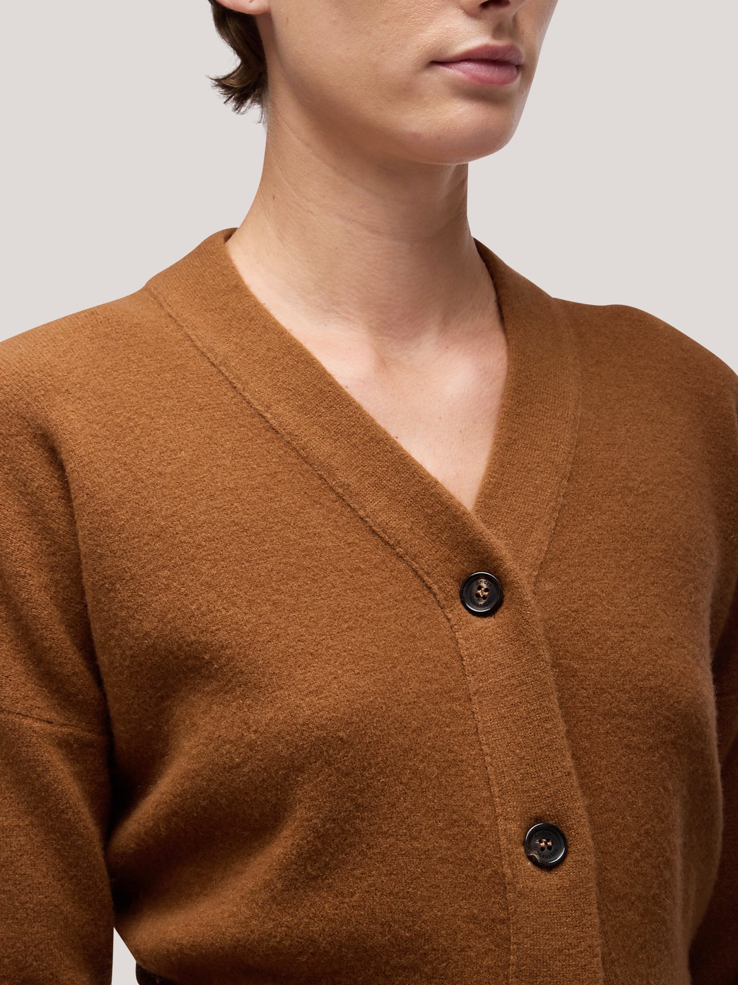 Women's long-sleeved cardigan sweater, Milan stitch dakar 250r14_fw25-7_j37dak 68146997952838