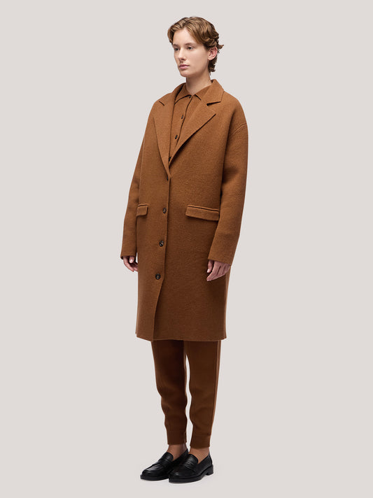 Maglia cappotto donna con tasche, punto milano - Maglia cappotto donna con tasche, punto milano alt - 002
