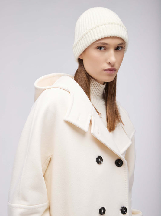 Cuffia a coste con risvolto - Cuffia a coste con risvolto alt - 002