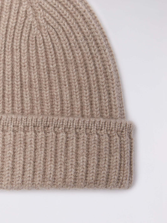 Cuffia da uomo a coste con risvolto - Cuffia da uomo a coste con risvolto alt - 002