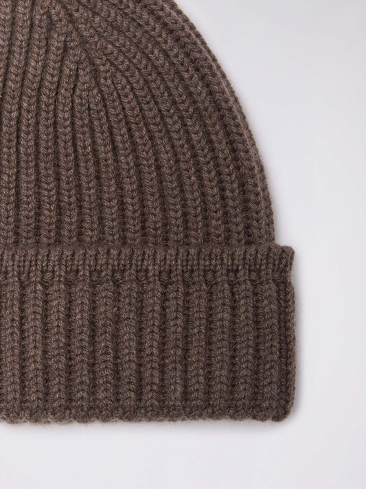 Cuffia da uomo a coste con risvolto - Cuffia da uomo a coste con risvolto alt - 002