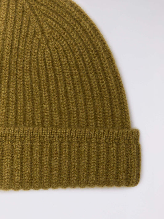 Cuffia da uomo a coste con risvolto - Cuffia da uomo a coste con risvolto alt - 002