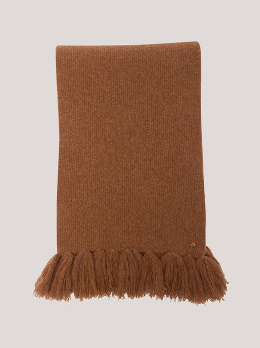 Sciarpa a coste con frange, hanaq - Sciarpa a coste con frange, hanaq alt - 002
