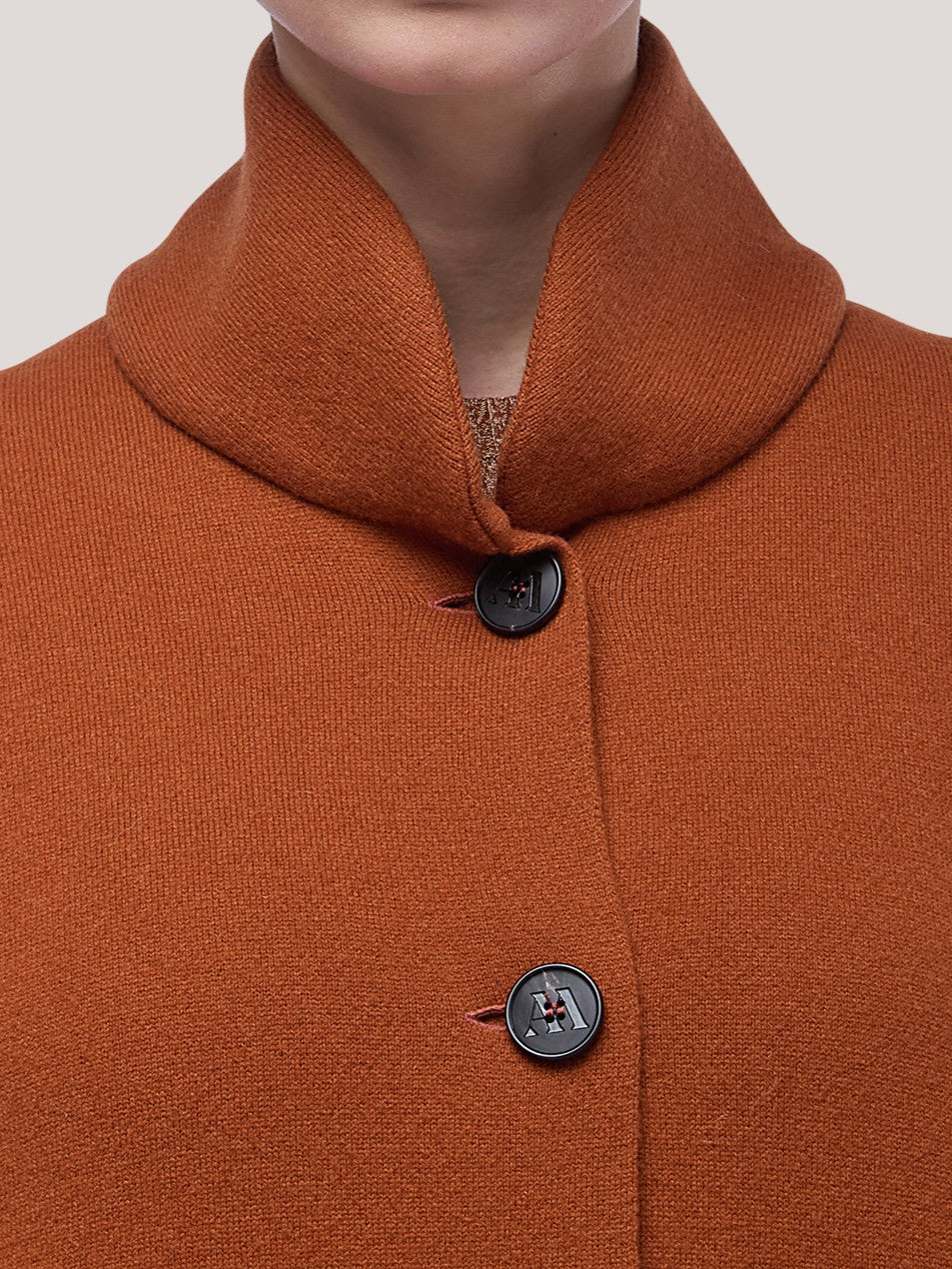 Cappotto in maglia in Punto Milano vulcano lk 260r28_fw26-7_104vul 74753409352006