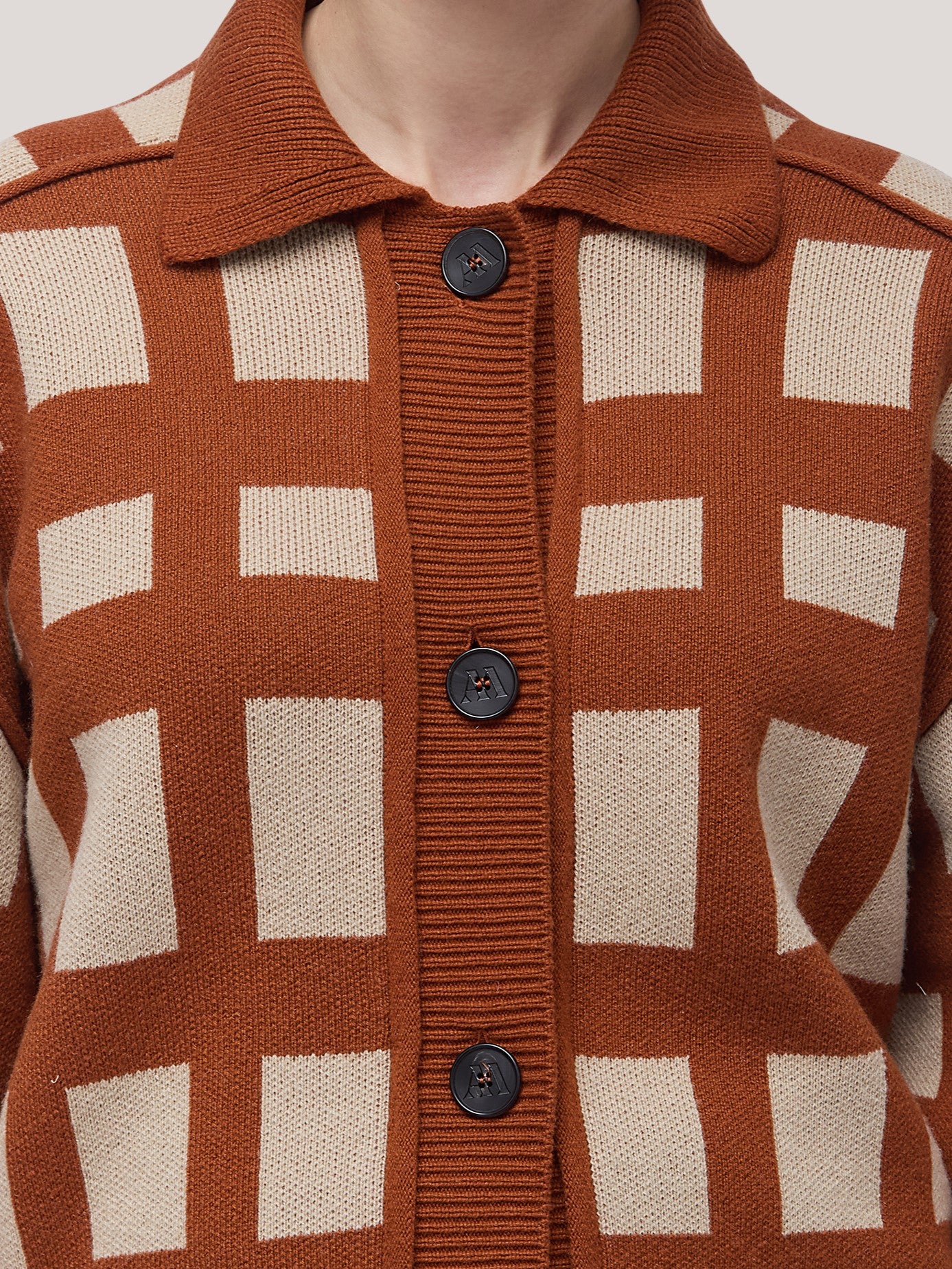 Giacchina in jacquard Tartan duna vulcano 260r30_fw2613_104dun 74753332740422