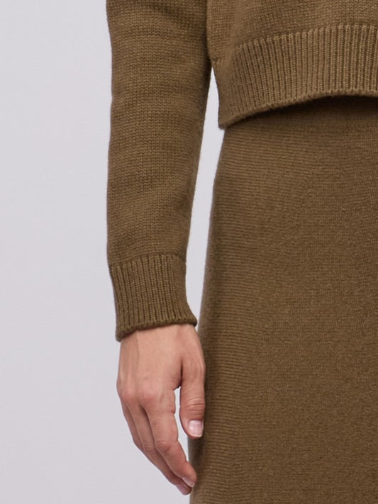 Cardigan girocollo manica lunga, Essential Lana Cashmere - Cardigan girocollo manica lunga, Essential Lana Cashmere alt - 002