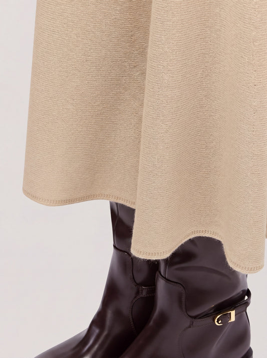 Essential wool and cashmere long skirt - Essential wool and cashmere long skirt alt - 002