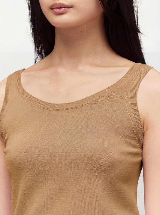 Maglia smanicata spalline fini - Maglia smanicata spalline fini alt - 002