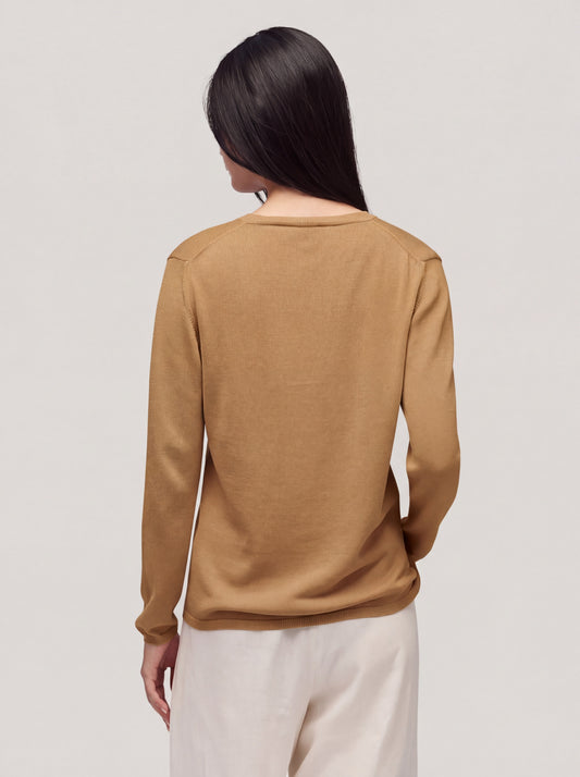 Maglia cardigan manica lunga - Maglia cardigan manica lunga alt - 002