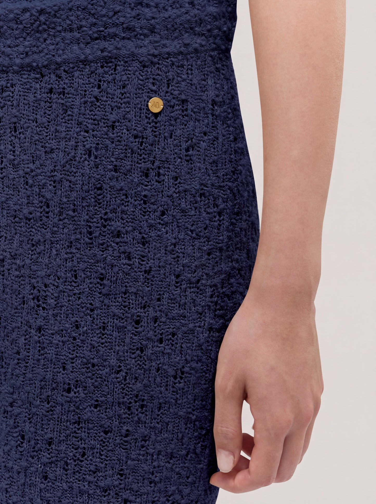 Wide-leg lace knit trousers blue 260w26_ss262a_u01blu 72836086202694