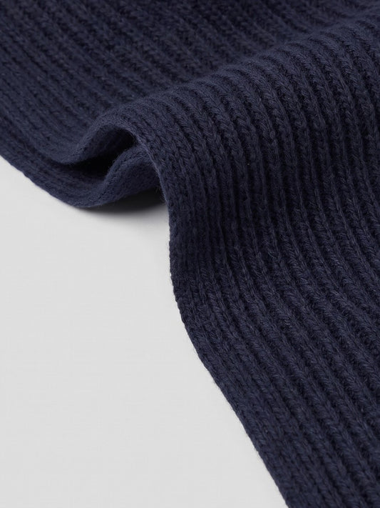 Sciarpa in puro cashmere a coste inglesi - Sciarpa in puro cashmere a coste inglesi alt - 002