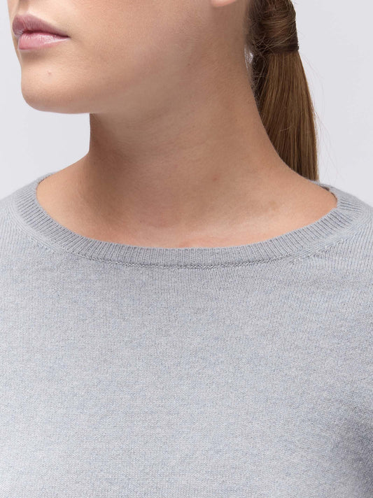 Cashmere crew neck sweater - Cashmere crew neck sweater alt - 002