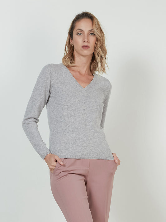 Cashmere V-neck sweater perla 550782_rcapi_160083