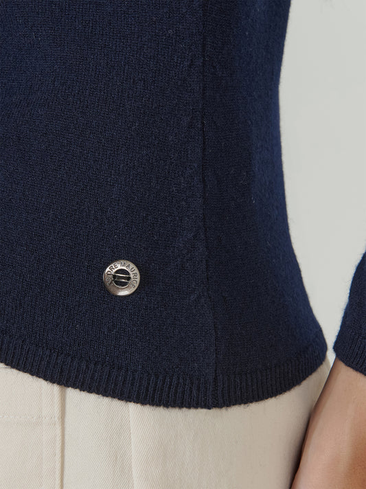 Wide-neck cashmere sweater - Wide-neck cashmere sweater alt - 002