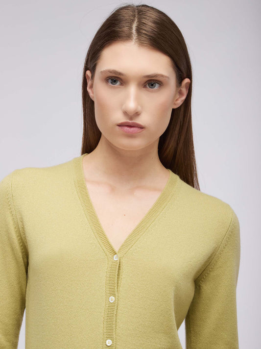 Cardigan in cashmere - Cardigan in cashmere alt - 002