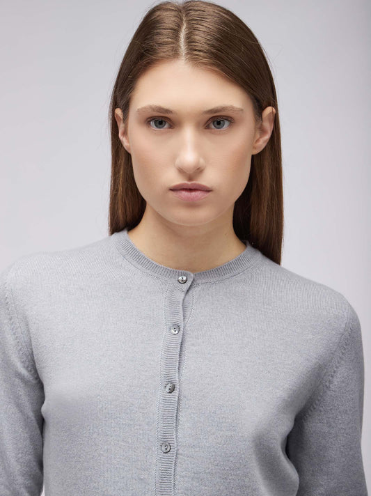 Cardigan in cashmere - Cardigan in cashmere alt - 002