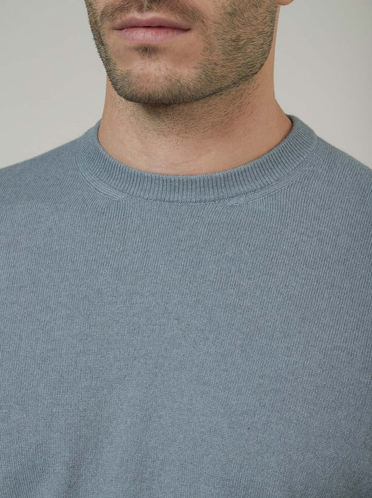 Maglia girocollo in cashmere - Maglia girocollo in cashmere alt - 002