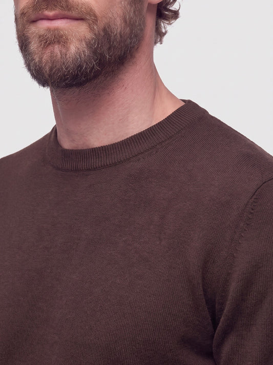Maglia girocollo in cashmere - Maglia girocollo in cashmere alt - 002