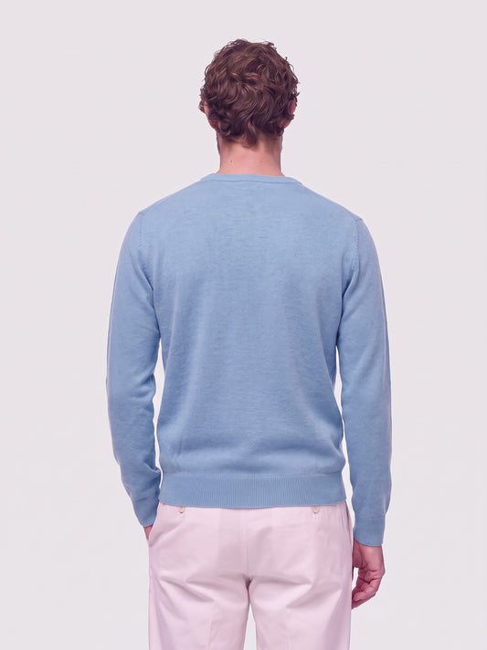 Maglia scollo a V in cashmere - Maglia scollo a V in cashmere alt - 002
