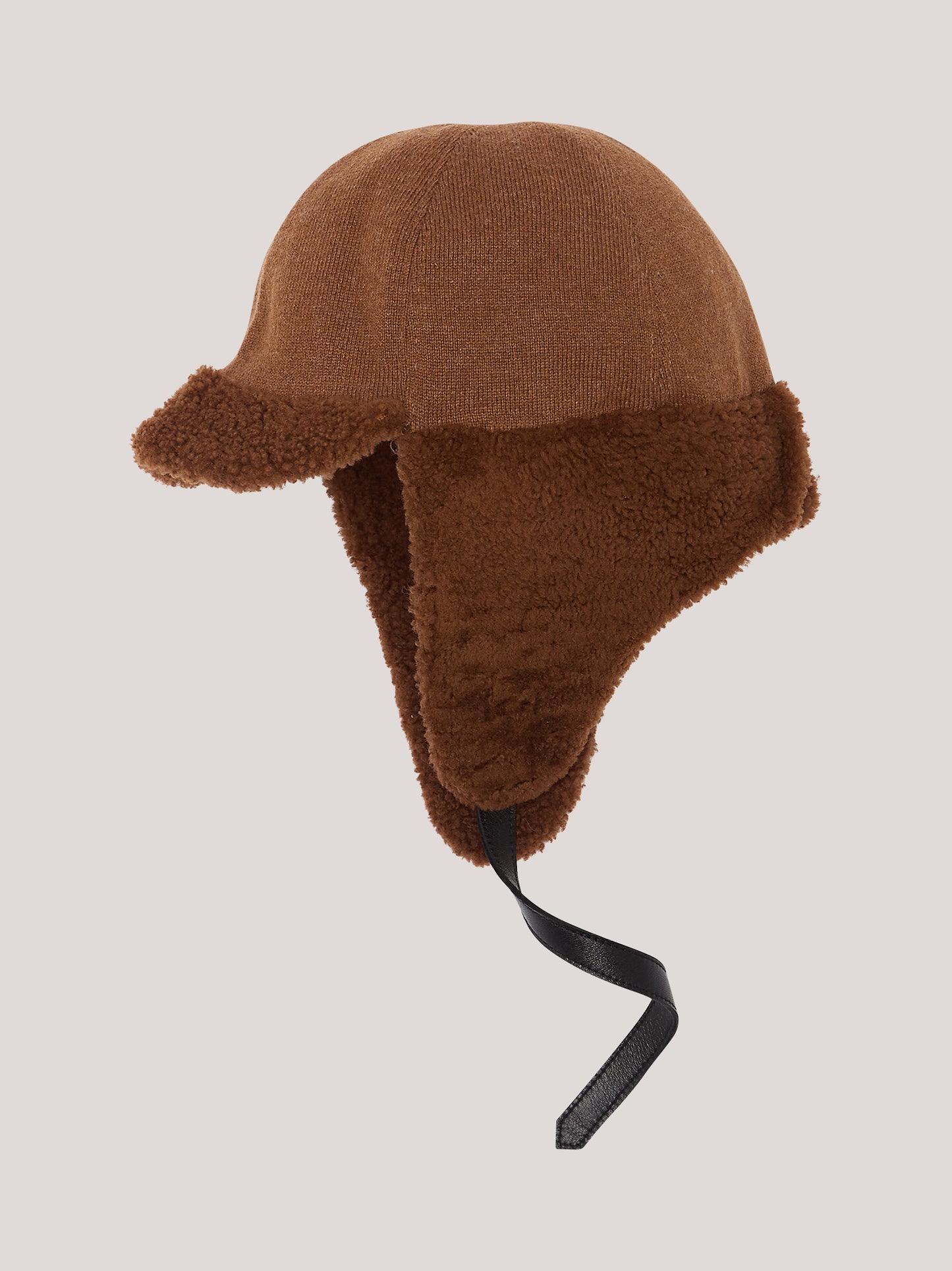 Cappellino donna in montone a caschetto con visiera tabacco ac0002_f2516a_ta0001 69566347018566