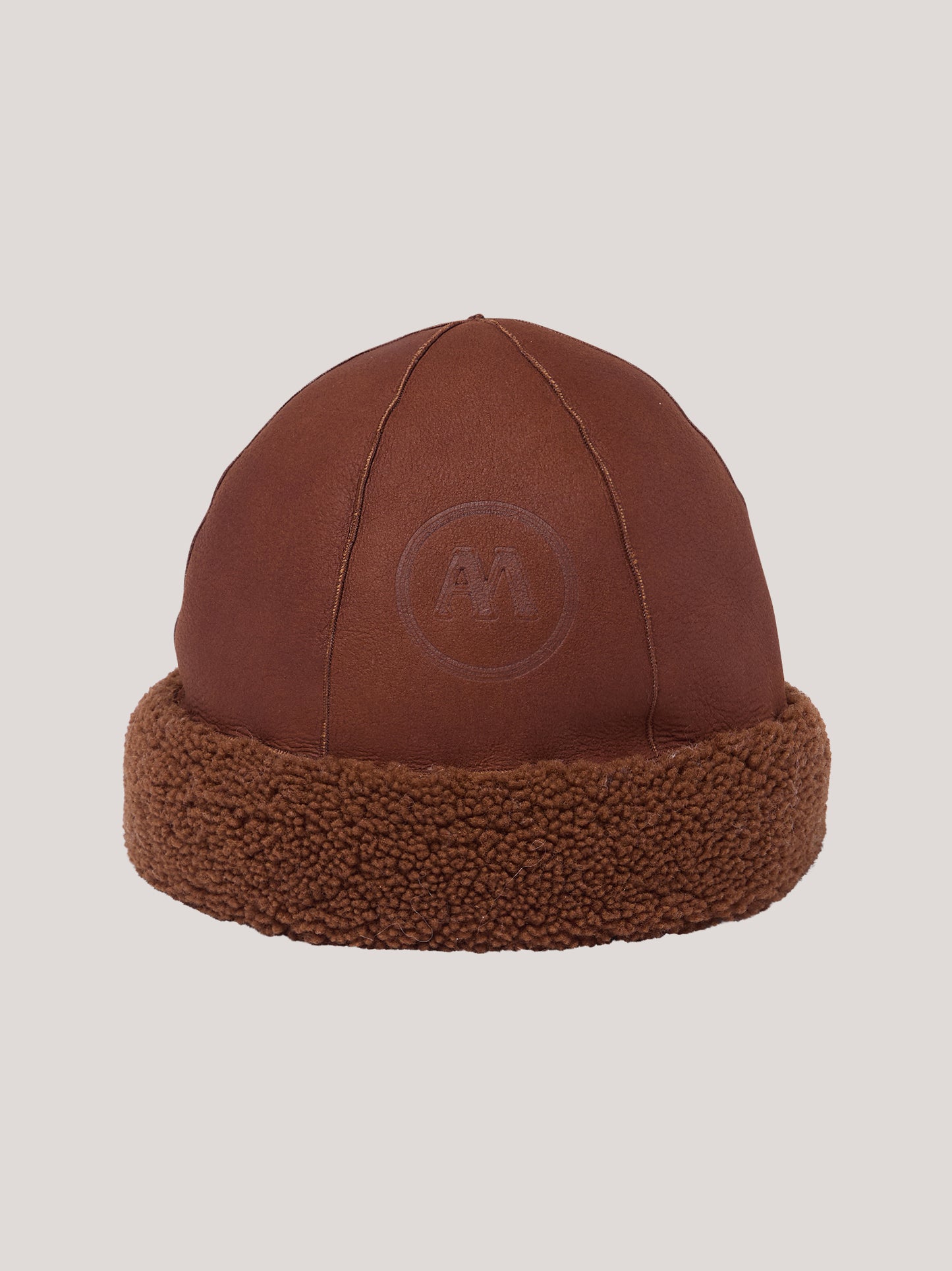 Cappellino donna in montone senza visiera tabacco ac0013_f2516a_ta0001 69566509973830