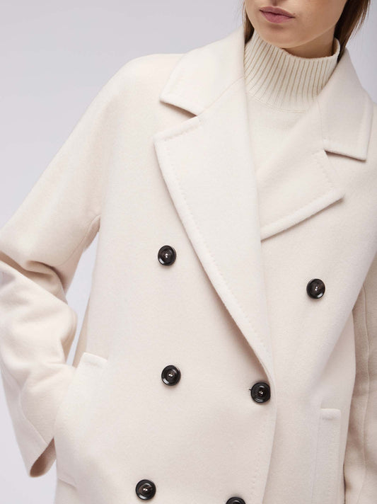 Cappotto doppio petto da donna over in cashmere - Cappotto doppio petto da donna over in cashmere alt - 002