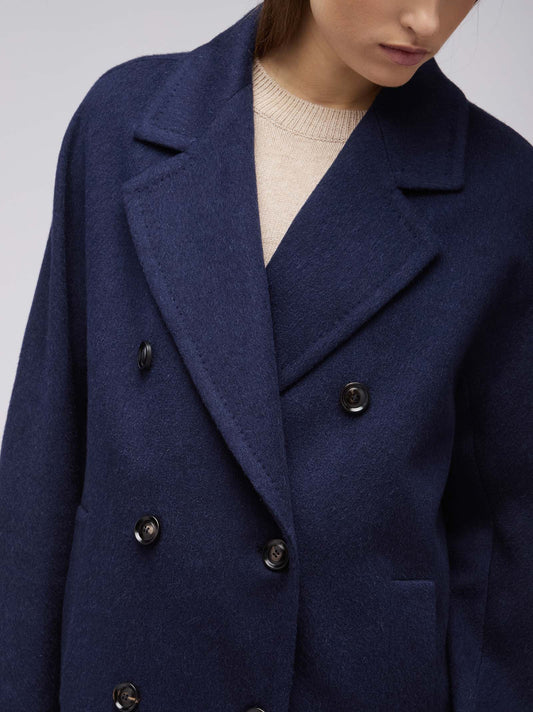 Cappotto doppio petto da donna over in cashmere - Cappotto doppio petto da donna over in cashmere alt - 002