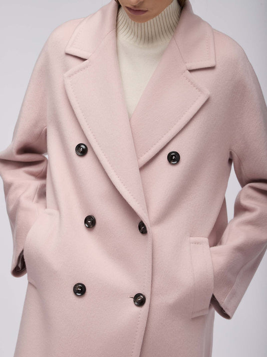 Cappotto doppio petto da donna over in cashmere - Cappotto doppio petto da donna over in cashmere alt - 002