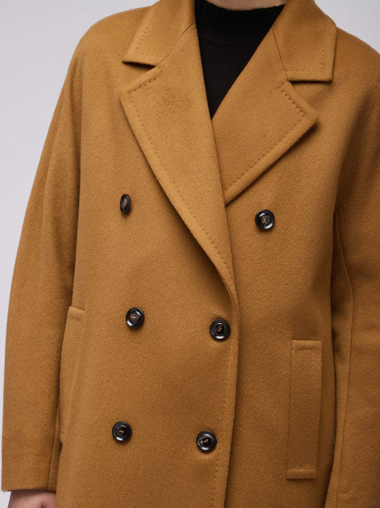 Cappotto doppio petto da donna over in cashmere - Cappotto doppio petto da donna over in cashmere alt - 002