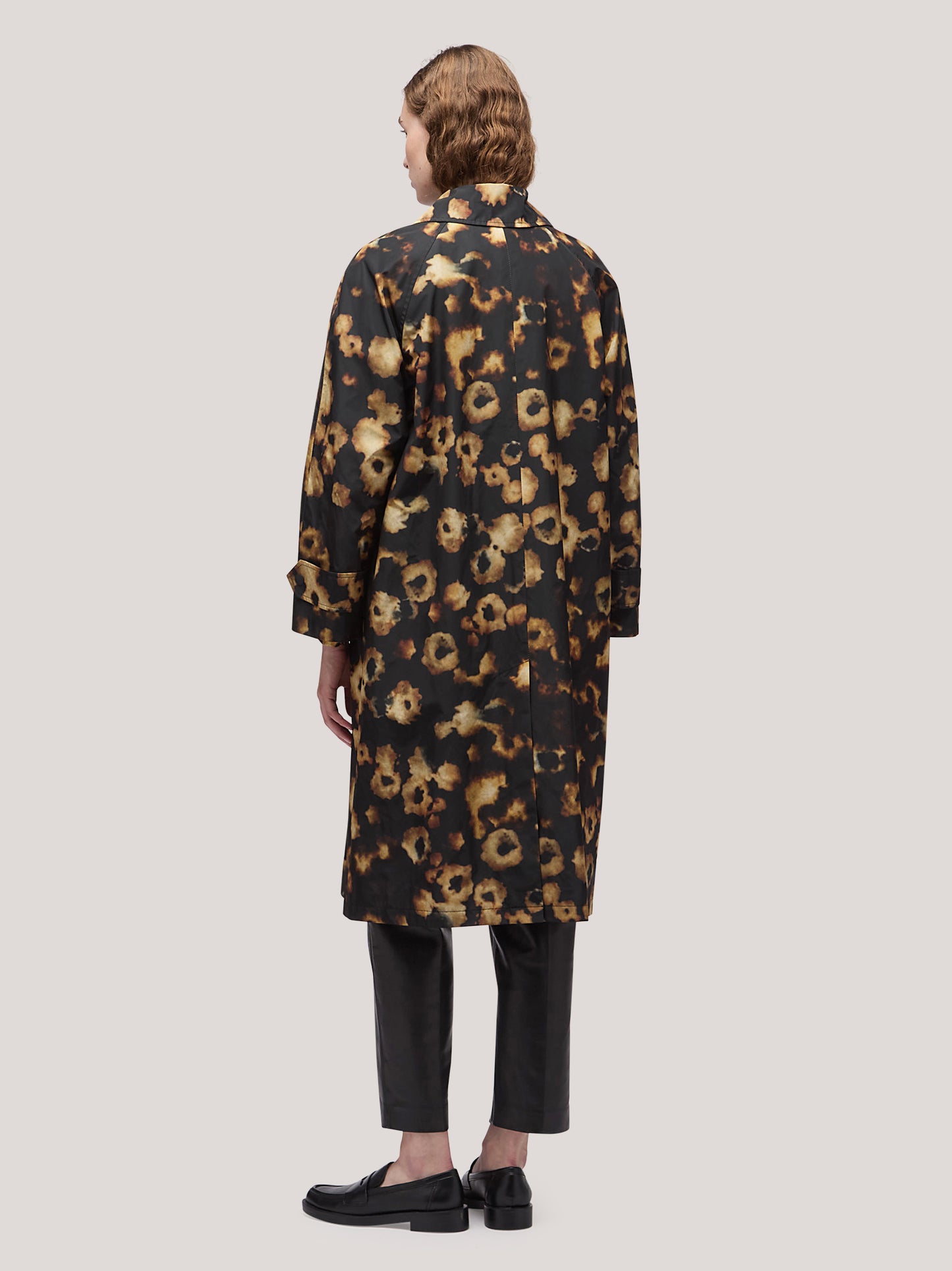 Women's trench coat with polo collar and side pockets spotted print cpa078_f2517a_pr0001 68145585881414