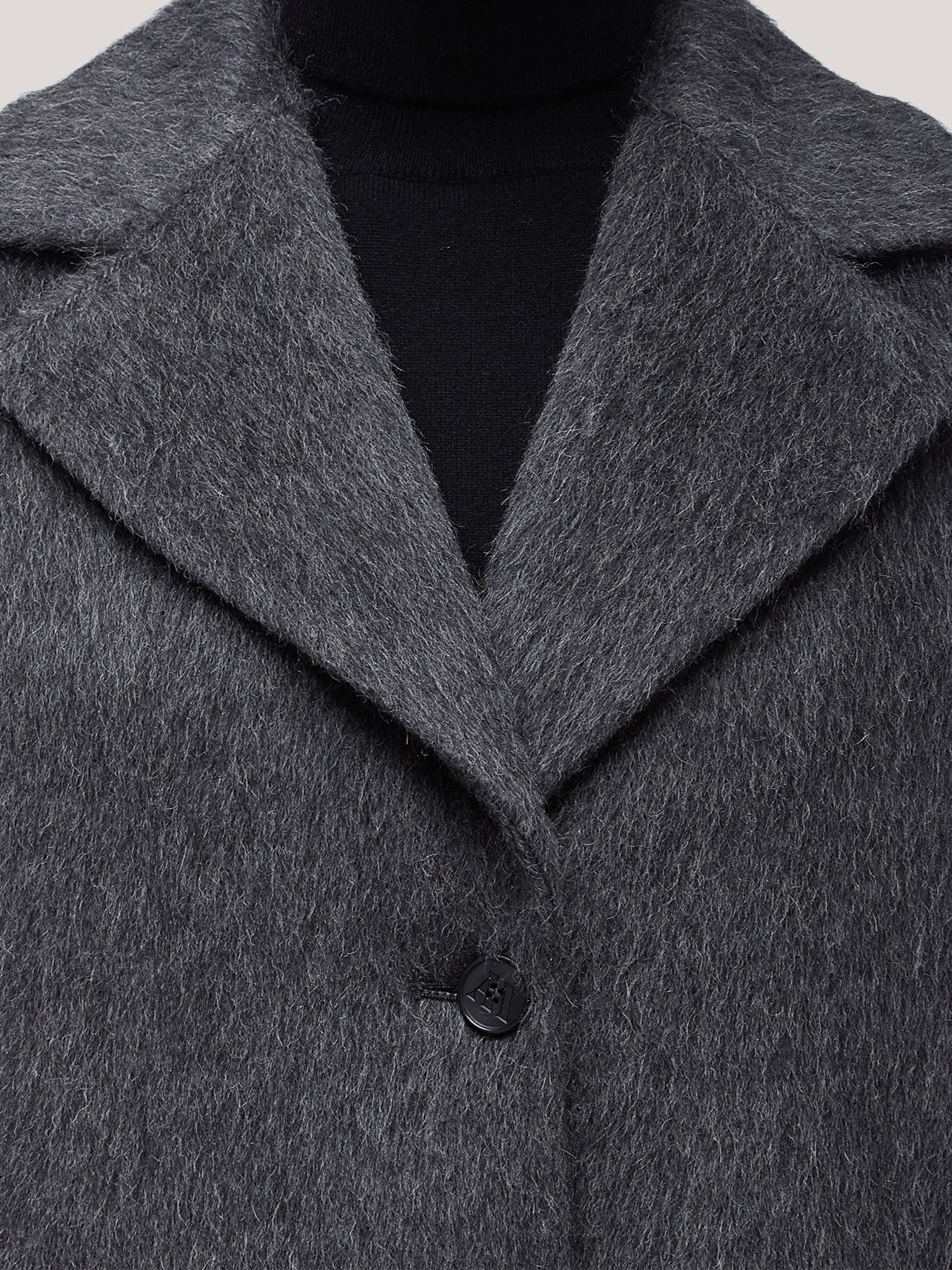 Modern fit single-breasted coat in camel mohair graphite cpa111_t30_f26-30_tgrafi 74817732280646