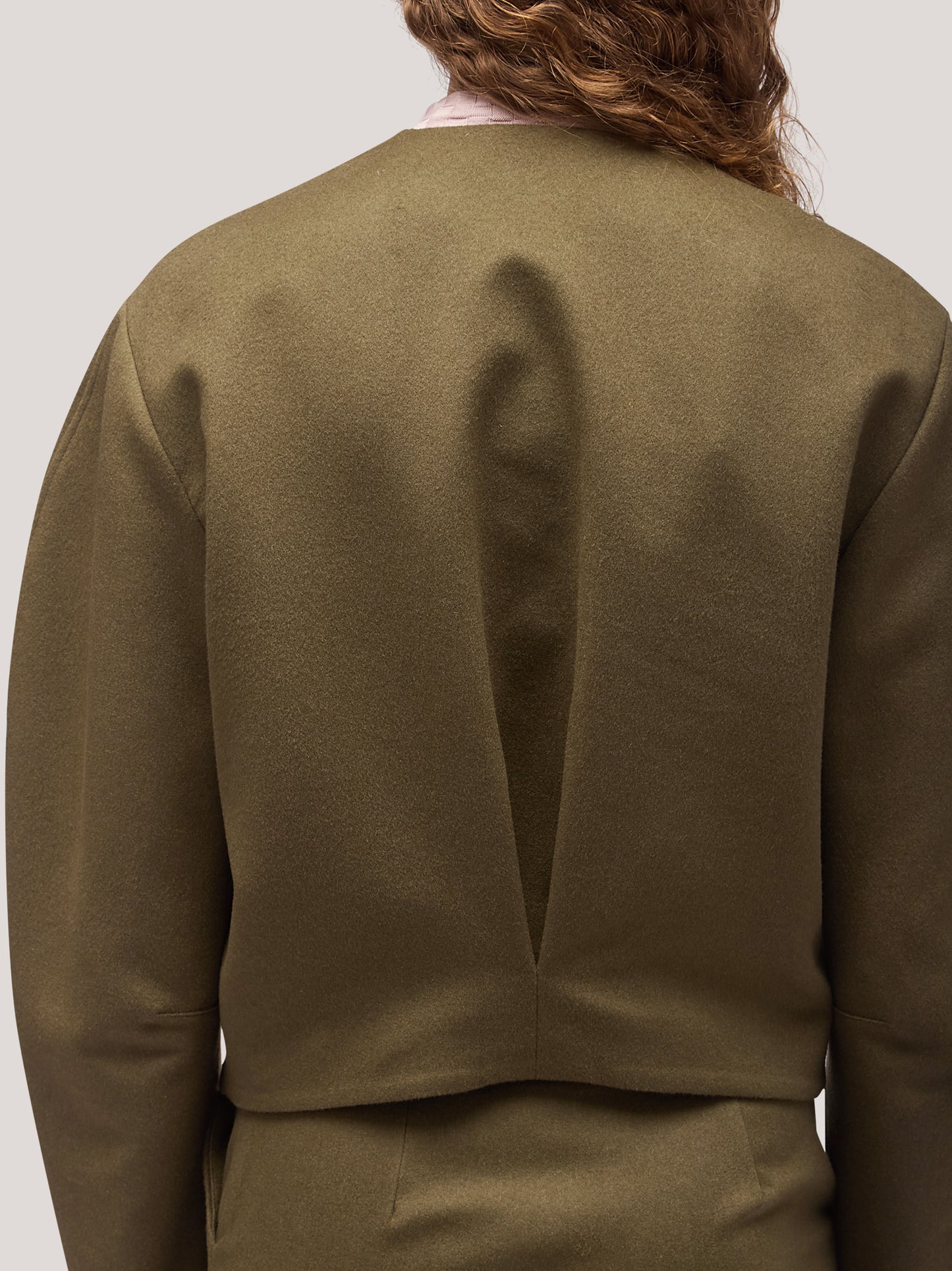 Giacca donna crop in flanella militare gam045_f2513a_mi0001 68145415291206
