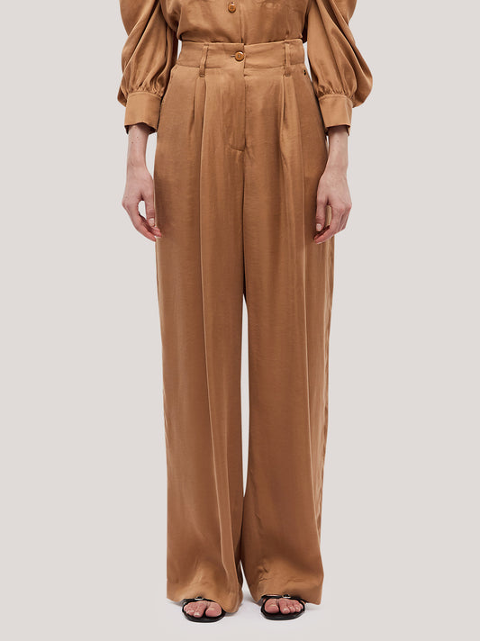 Pantalone ampio con pences - Pantalone ampio con pences alt - 002