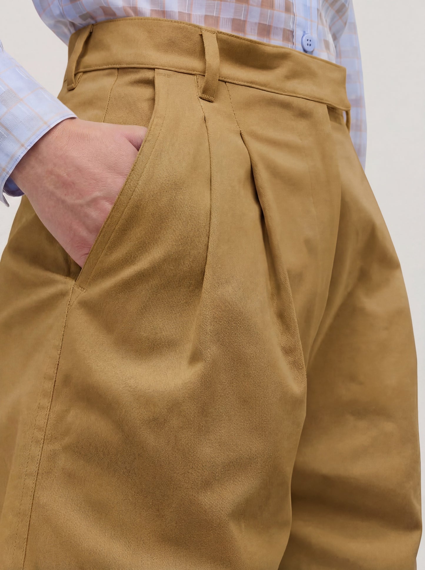 Bermuda shorts in gabardine sable pam216_s2612b_tsable 72020611170630