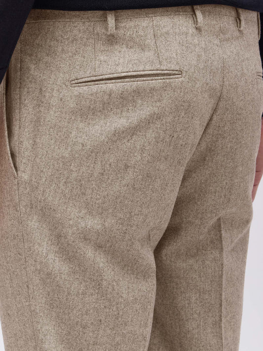 Pantalone in vigogna con pences - Pantalone in vigogna con pences alt - 002