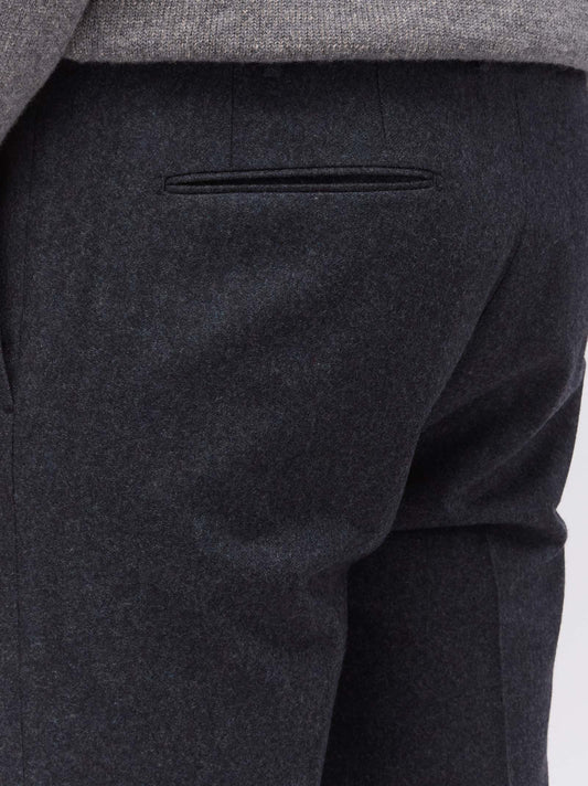 Pantalone in vigogna con pences - Pantalone in vigogna con pences alt - 002