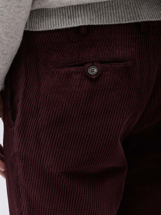 Pantalone in velluto con pences - Pantalone in velluto con pences alt - 002