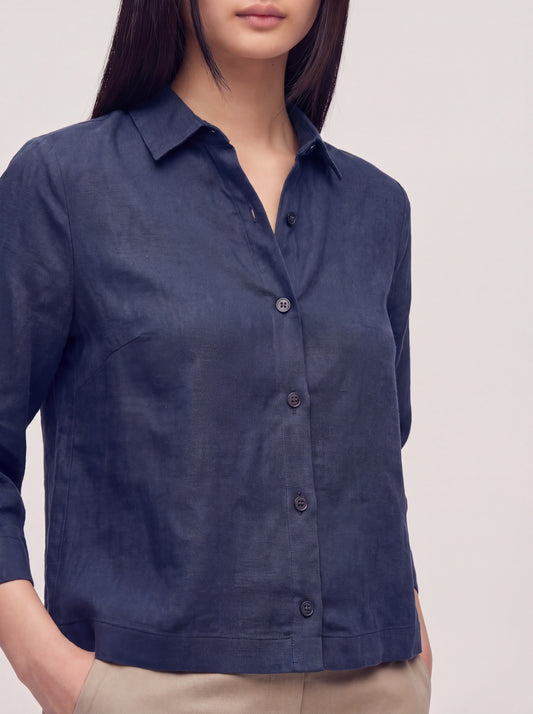 Soft pure linen shirt - Soft pure linen shirt alt - 002