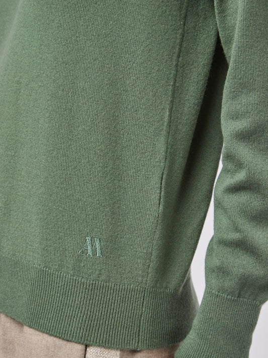 Maglia girocollo in puro cashmere - Maglia girocollo in puro cashmere alt - 002