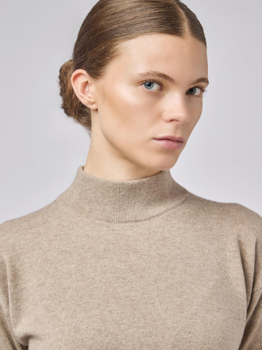 Maglia lupetto in puro cashmere - Maglia lupetto in puro cashmere alt - 002