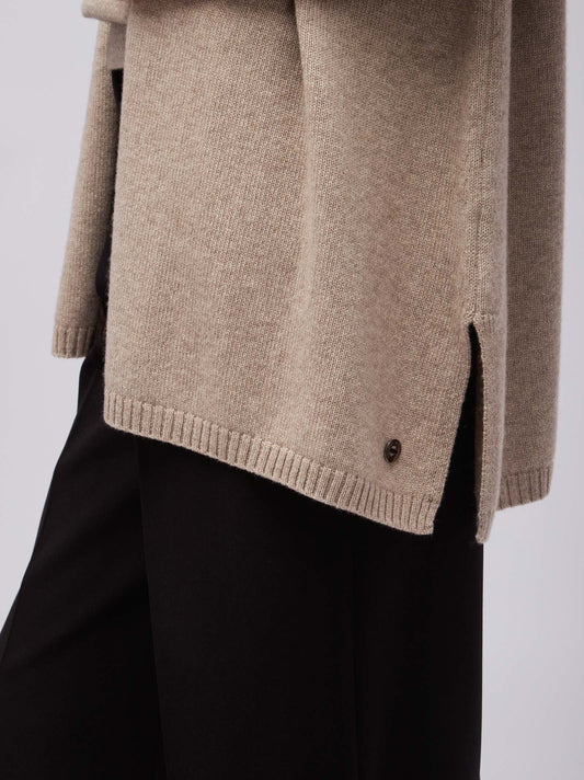 Cardigan aperto in cashmere - Cardigan aperto in cashmere alt - 002