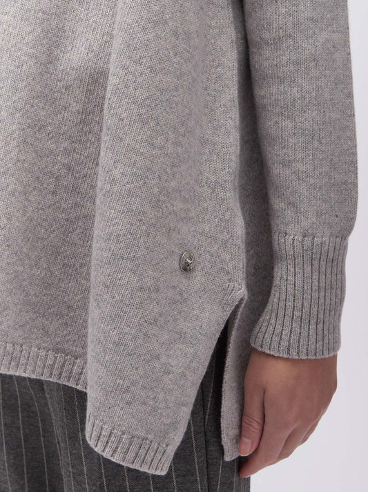 Cardigan aperto in cashmere - Cardigan aperto in cashmere alt - 002