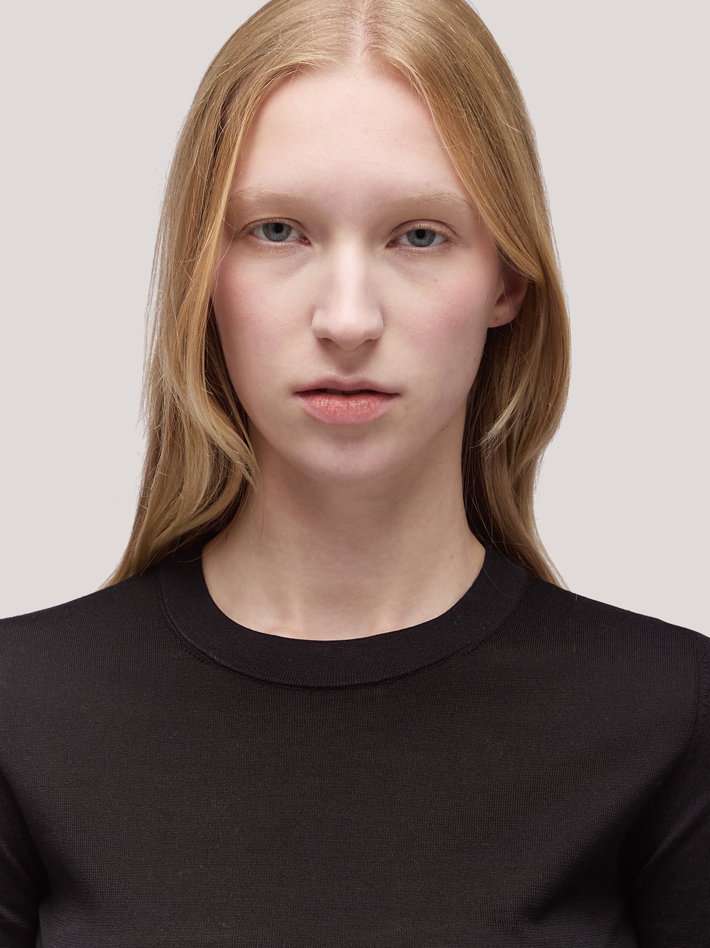 Maglia girocollo donna manica lunga nero 250h06_fw251b_096ner 68522531914054